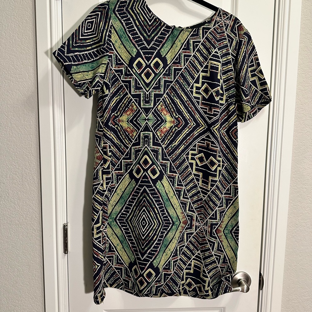 Lumiere Geometric Patterned Dress